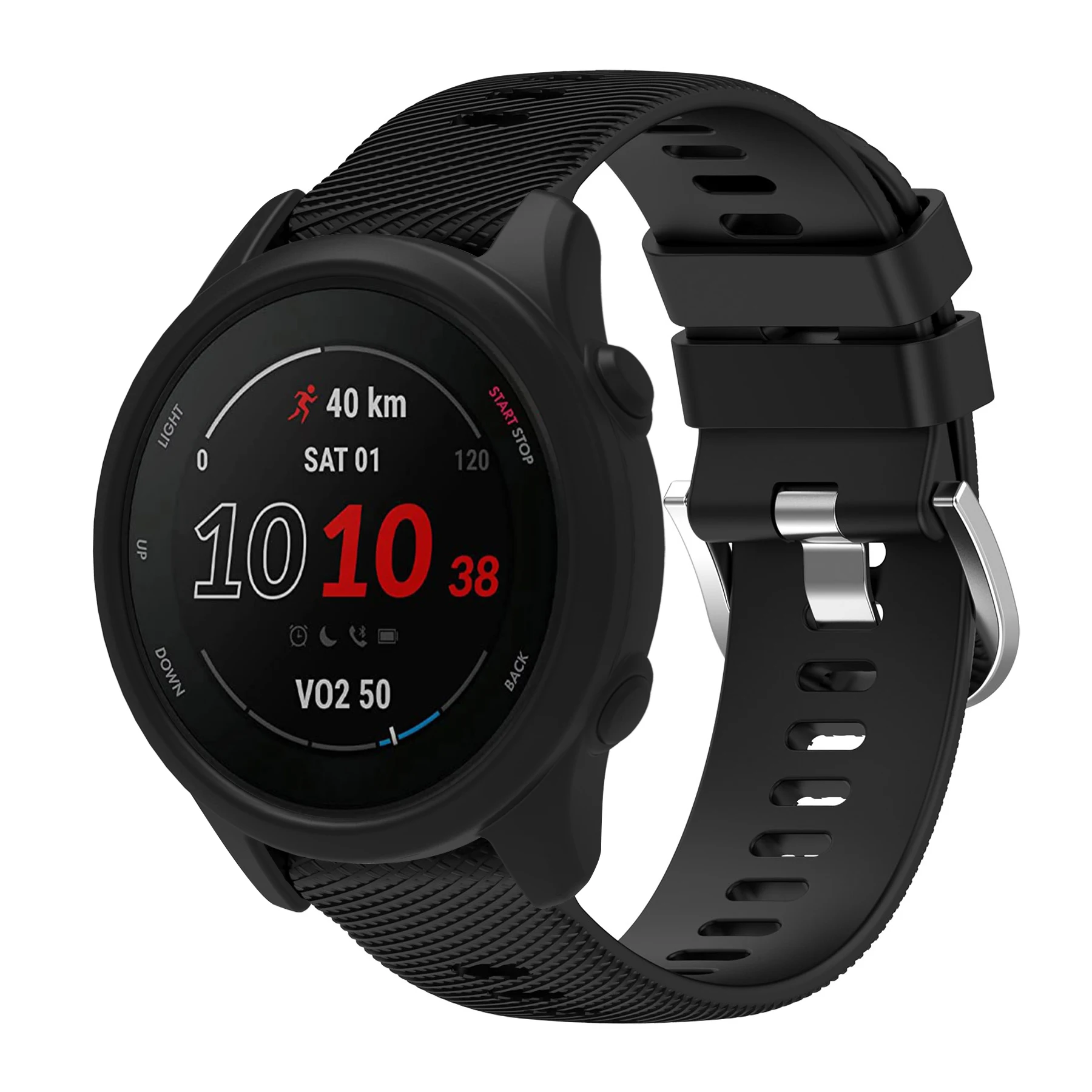 Silicone Sport Watchband and Case Set