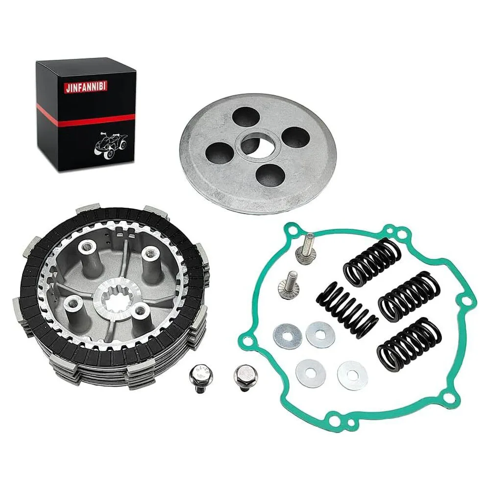 For Kawasaki KX801998-2000 KX85 2001-2022 KX100 1998-2021 KX112 2022 Clutch Friction Pressure Plates & Gasket Kit car non slip pedals covers for haval h6 big dog dargo 2020 2021 2022 car brake clutch foot pedals pads acessories aluminum alloy