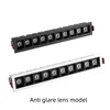 Line light embedded grille light strip anti glare spotlight LED85-265V high luminous efficiency no main light design 6