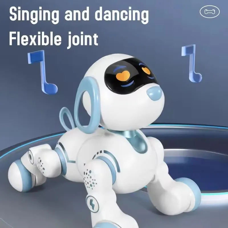Remote Control Intelligent Robot Dog Education Touch Interactive Storytelling Stunt Robot Dog With Led Lights Smart Toy 3