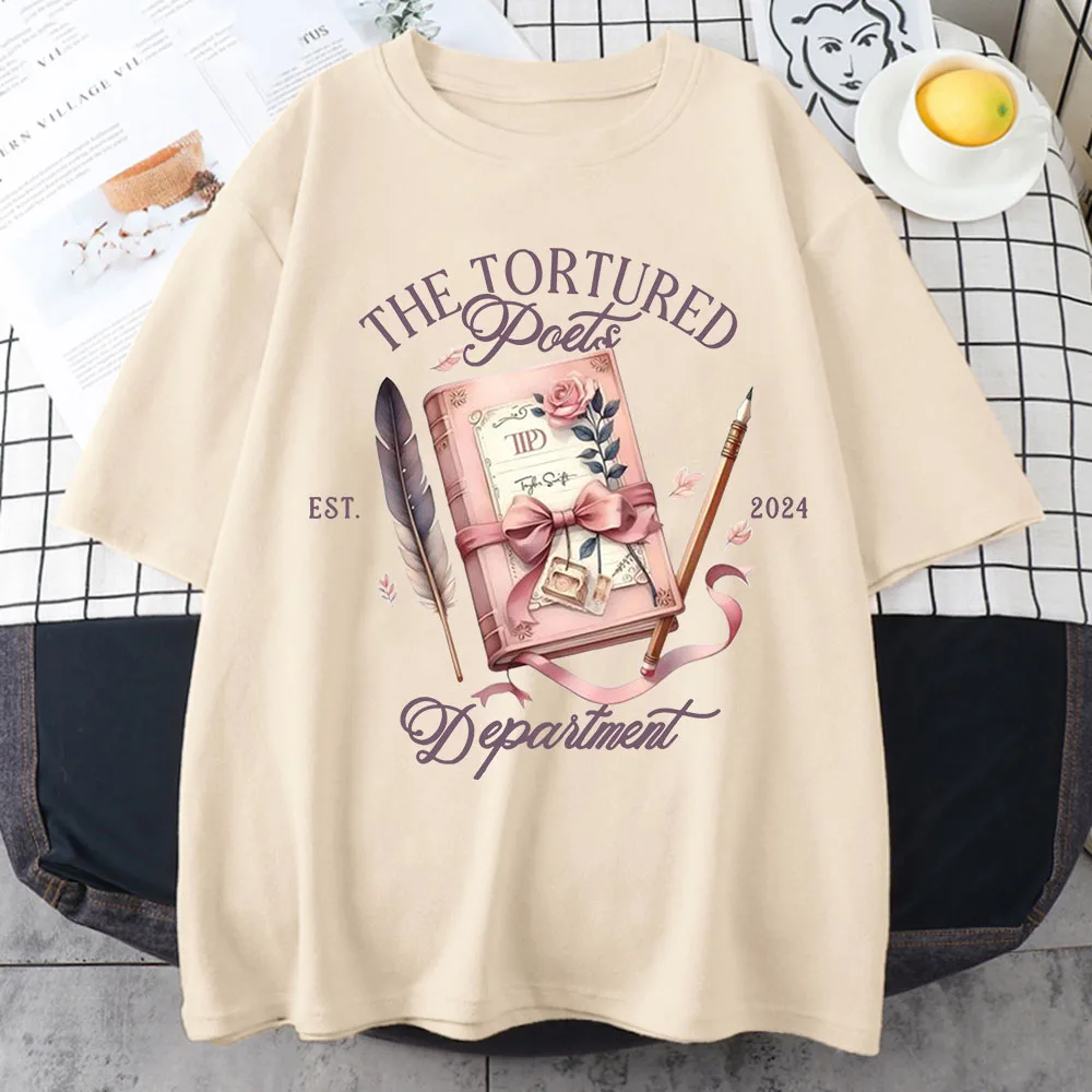

2024 New Album The Tortured Poets Department T Shirts Vintage Men/Women Clothing Harajuku Tshirt Unisex Streetwear Cotton Tops