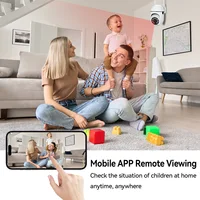 Caméras de Surveillance vidéo Wifi 2.4G 8MP, moniteur de Protection de sécurité intérieure IP, Zoom 5.0X, alarme de piste sans fil pour la maison, o-kam pro 4