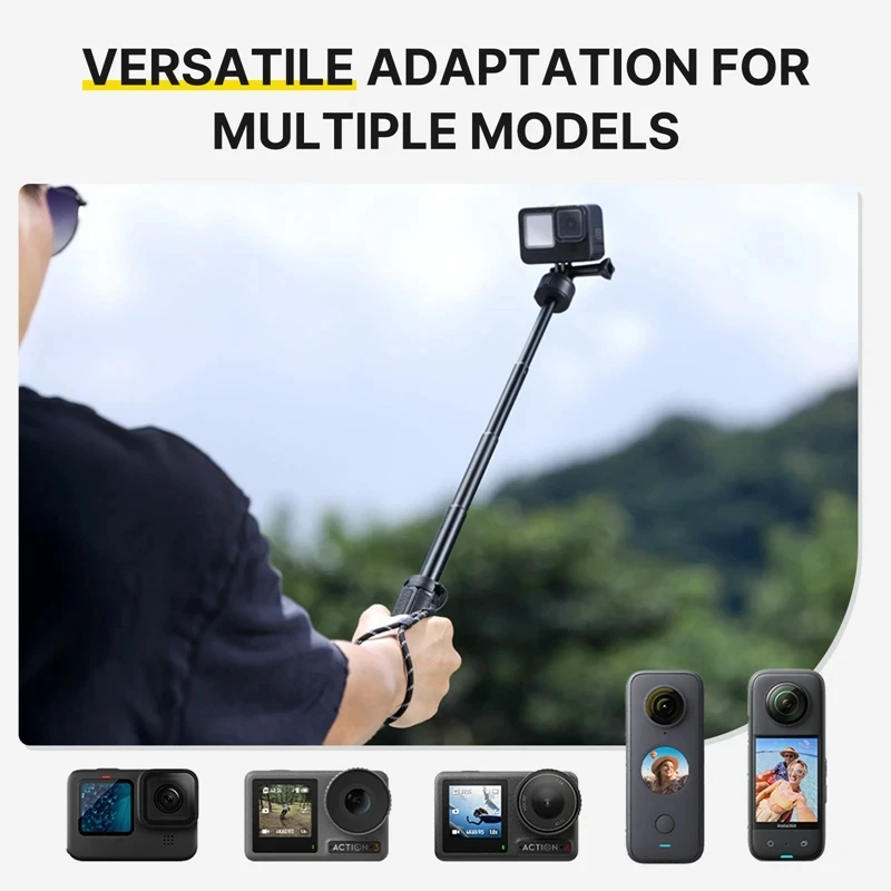 Ulanzi MT-74 Go-Quick II Magnetic QR Action Camera Extension Tripod Selfie Stick For Gopro 13 12 for Insta360 X3 for DJI Action