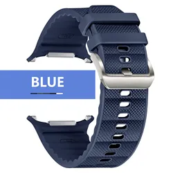 Enhanced Functional Silicone & Nylon Sport Band - Galaxy Watch Ultra (Midnight blue)
