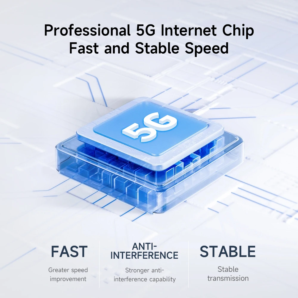 WiFi 6 4G/5G Indoor CPE Routers with SIM Internal Antannas WiFi 6 AX1800 Wireless Router Gigabit 5G 4G LTE Sim Card Modem - 2