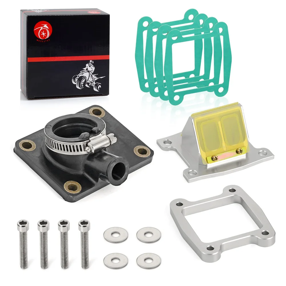 Ansaugstutzen-Kit & Billet-Aluminium-Membranventil & Membran-Abstandshalter-Kit für Yamaha 1988-2006 Blaster 200 YFS200 – Detail 1