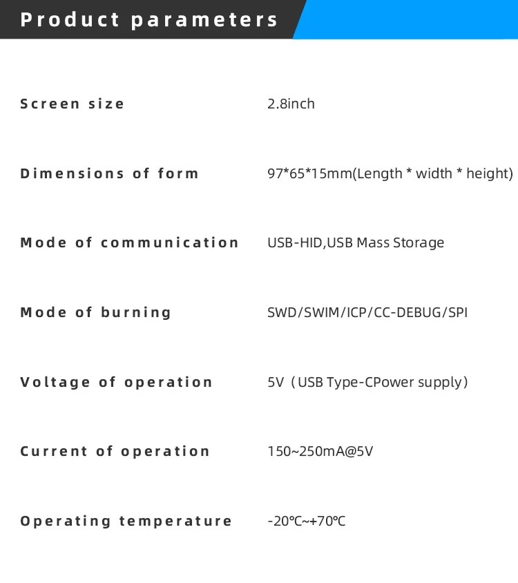 P100 Offline Downloader V2 Programmer Downloader STM32 STM8 N76E GD Offline Prog