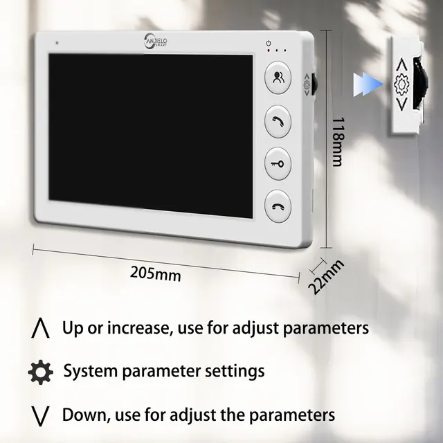 3 Unit Home Video Intercom for Apartments Residential Intercom Doorbell Video Door Phone System with RFID Card Unlock 5