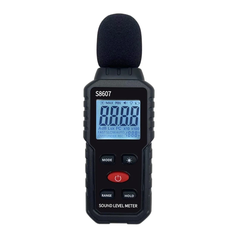 Digital Sound Level Meter Noise Tester Sound Detector Decible-Monitor 30-130dB Audio-Measuring Instrument Alarm Decibel