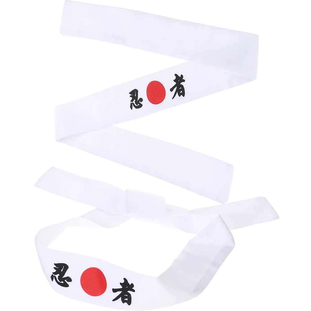 

2 Pcs Ninja Print Headband Karate Bandana Reusable Breathable Strap Headbands for Men Decorate Decorative Cotton Miss Sports