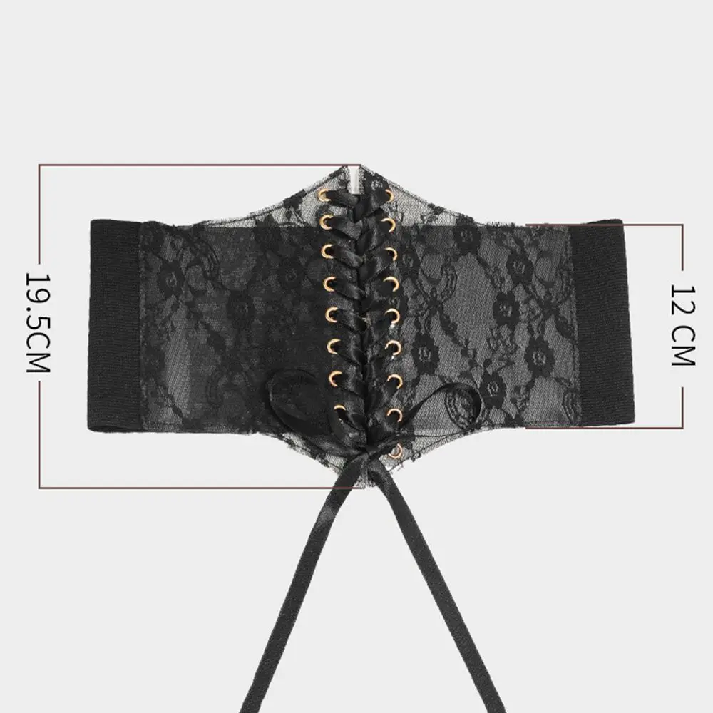 Femme Elastic Women Waist Bandage Outfits Dress Girdle Harness Waistband Lace Corset Belt Waist Corset Cummerbunds