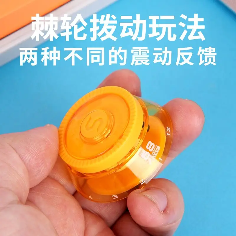 New Ratchet Magnetic Buck Ball Creative Decompression Toy Transparent Turntable Hand Play Adult Decompression Toy Fingertip Toy