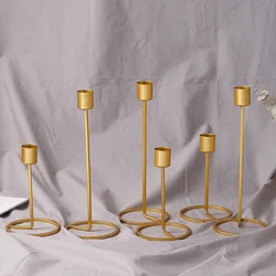 2021 Modern Iron Candle Holder Candlestick Wedding Party Banquet Decor Unique design ,Nice gifts for friends or family