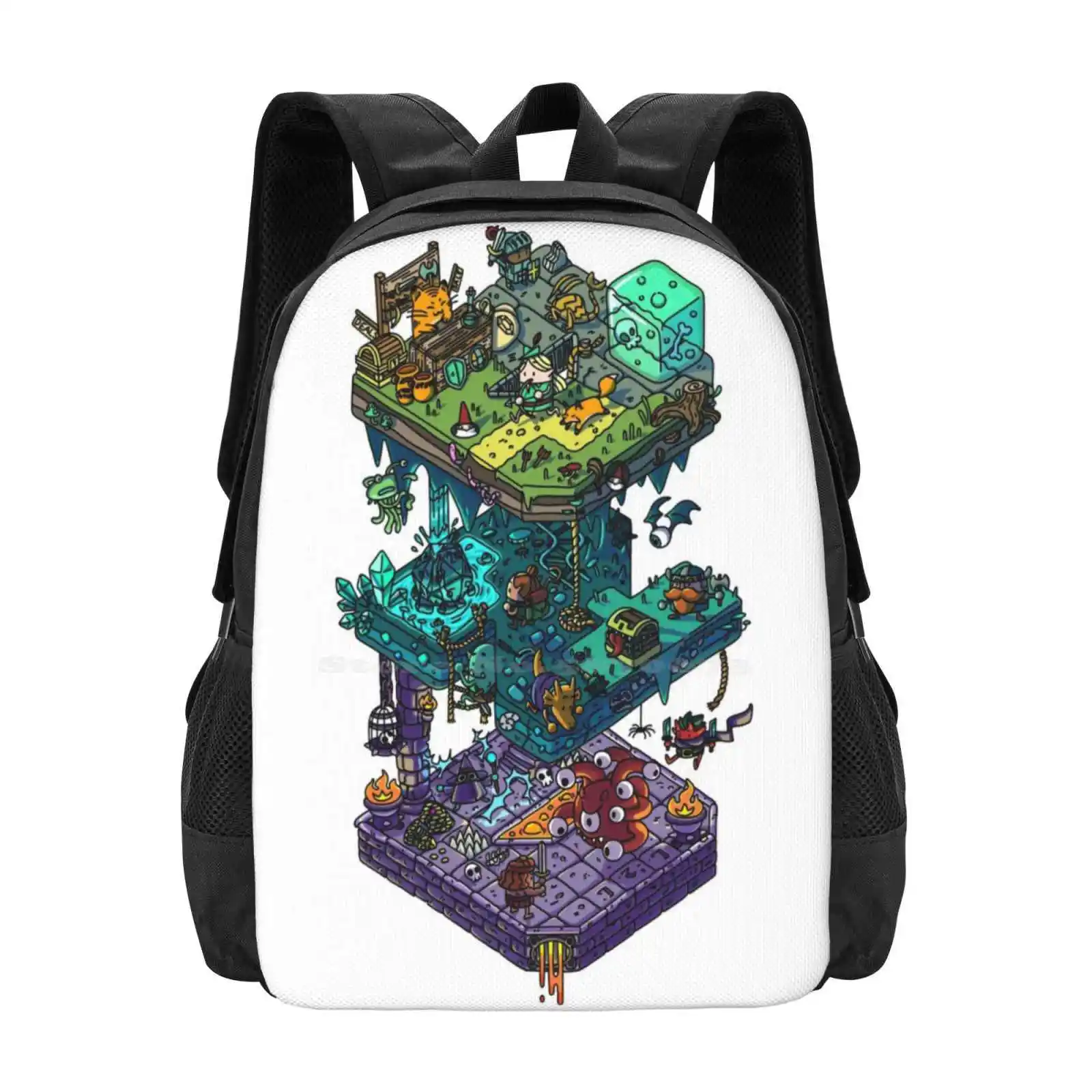 

And Isometric Dragons Hot Sale Backpack Fashion Bags And Dragons Dnd Rpg Tabletop Fantasy Isometric