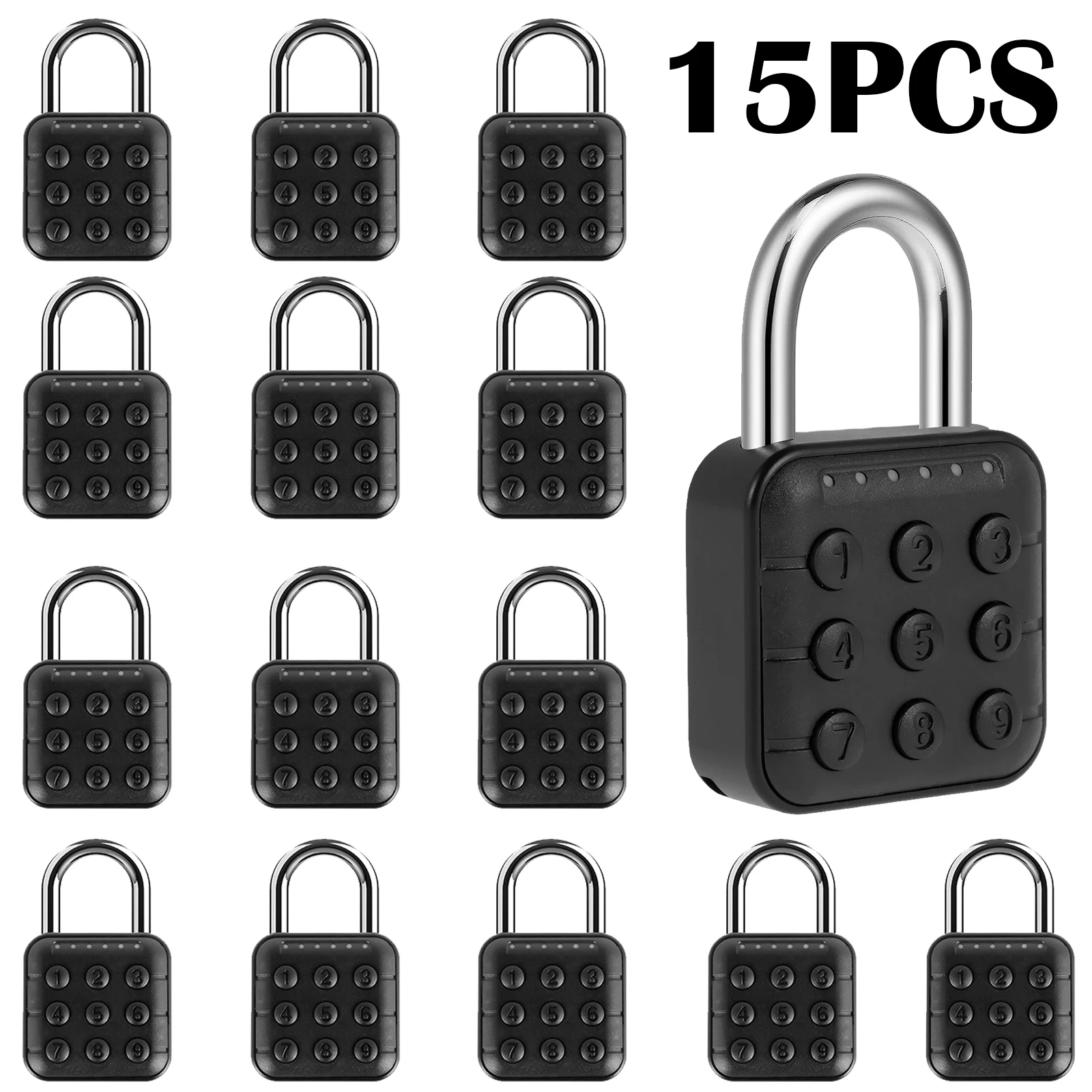 Fingerprint Lock, 2.1 Inch Long Shackle Locker Lock Digital - View #9
