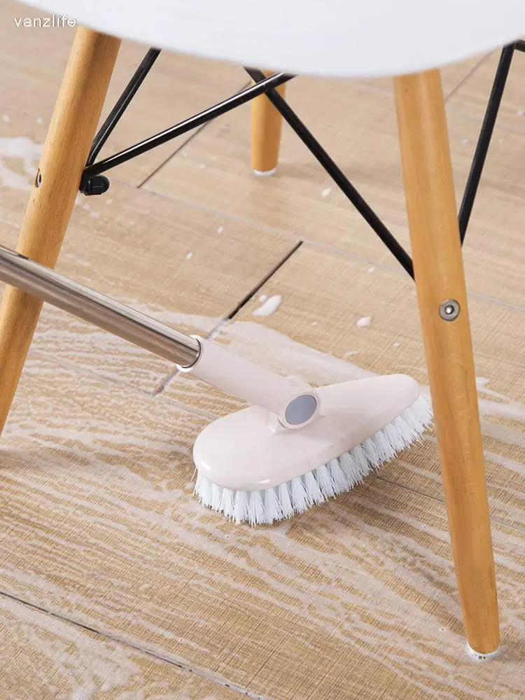 vanzlife Household bathroom long-handled brush outdoor floor tile ceramic tile to scrub brush toilet bath floor cleaning brush 4