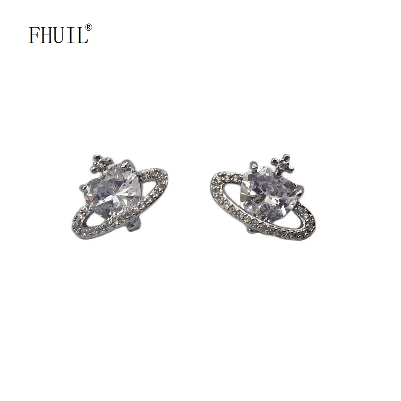 

Celestial Body Luxury Earrings For Women Men Girls Stud Earring High Quality Silver Plated Korean Women's Fashion Jewelry