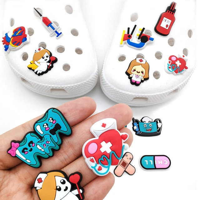 Hot Sale 1pcs Medical Shoe Charms for Crocs Accessories Hospital Nurse  Badge Women Sandals Buckle Kids Pins Men Decoration Jeans - AliExpress