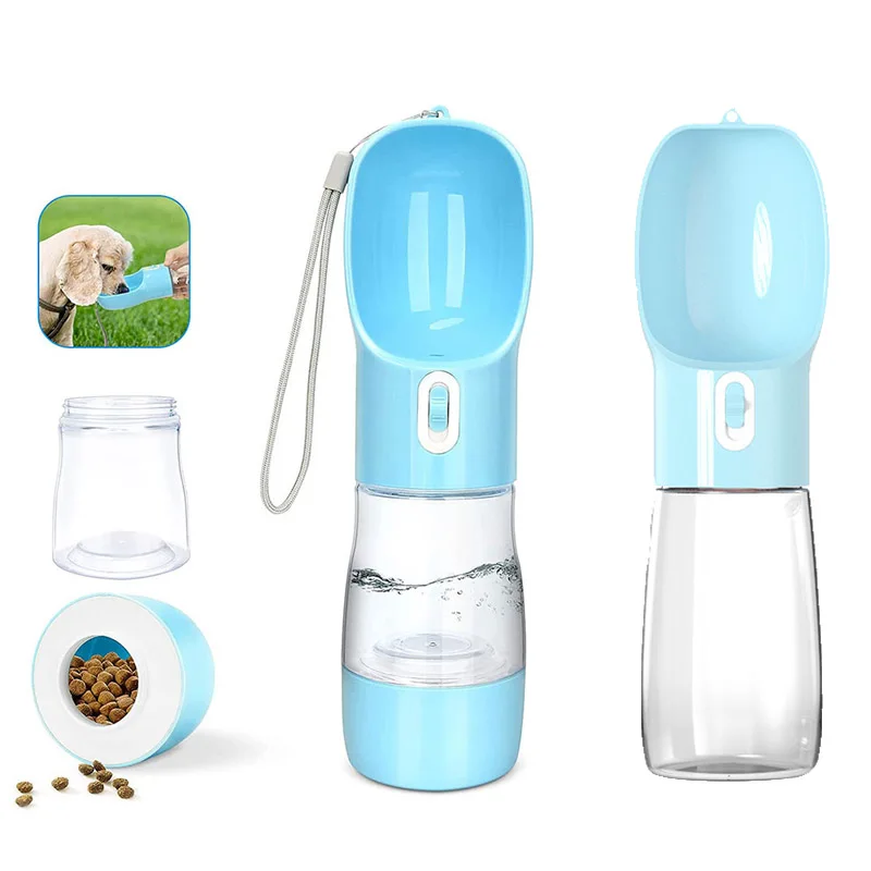 Pet Dog Water Bottle Portable with bowl Multifunction Dog bowl Durable Outdoors Travel Cat Drinking Feeder accessories