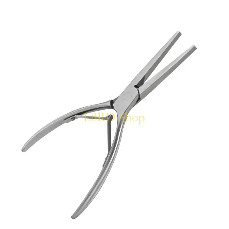 L8RD Stainless Steel Tip Pliers Manicure Art for Precise Shaping Ergonomic Tool for Home and Salon Use
