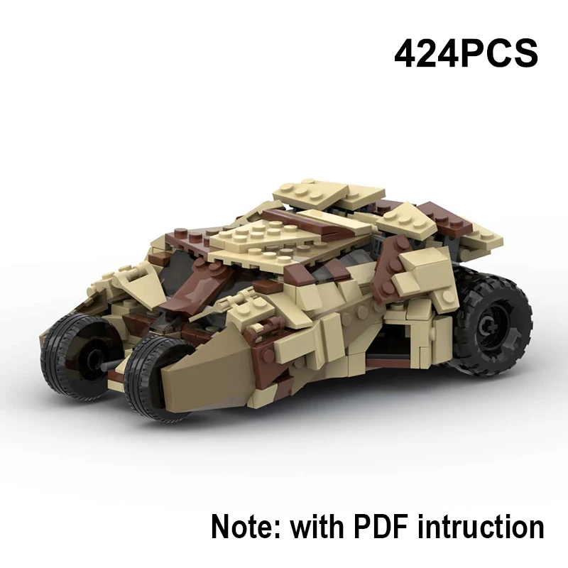 thumbnail image 1 of MOC Batmobile Tank Tumbler Set Bloques de construcción de autos deportivos Modelo de vehículo de carreras de murciélagos Ladrillos Rompecabezas Juguetes Regalos para niños, 1 of 5