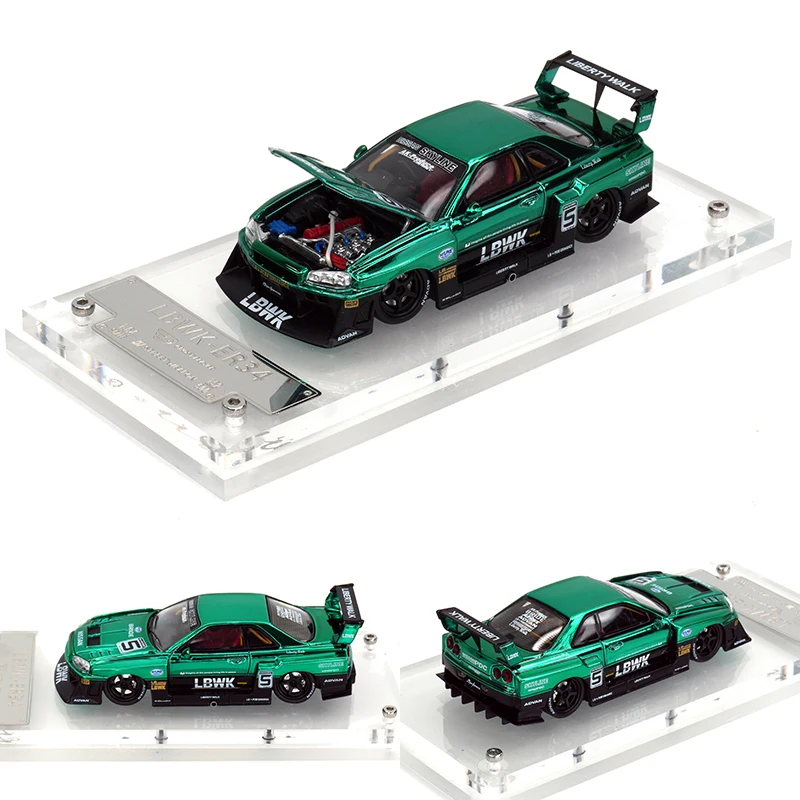SW In Stock 1:64 LBWK Skyline GTR ER34 Super Silhouette