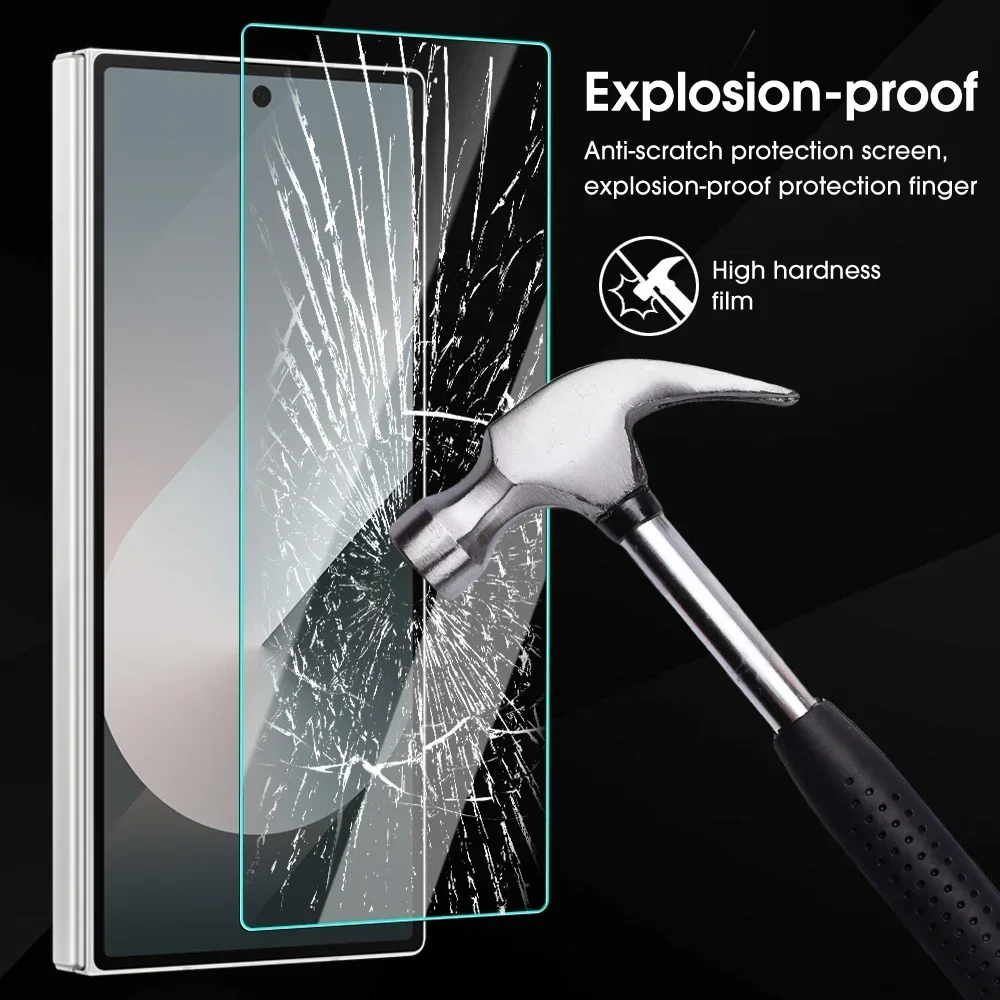 Premium Tempered Glass Screen Protector for Samsung Galaxy Z Fold Series - Clear HD Film (1/4 Pack)