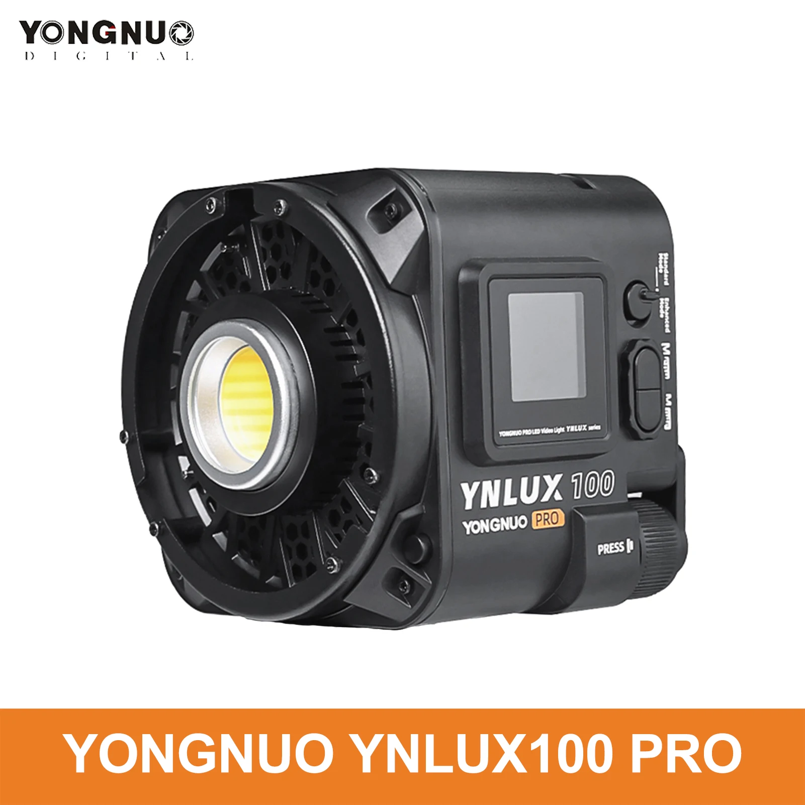 Yongnuo-YNLUX100プロのコンパクトなLEDビデオライト,写真用の