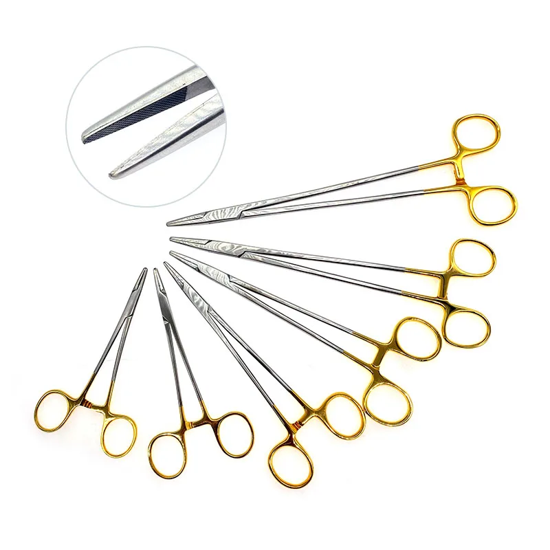 

Multifunctional Needle Holder Insert Stainless Steel Surgical Tools Pet Veterinary Instruments Needle Holder
