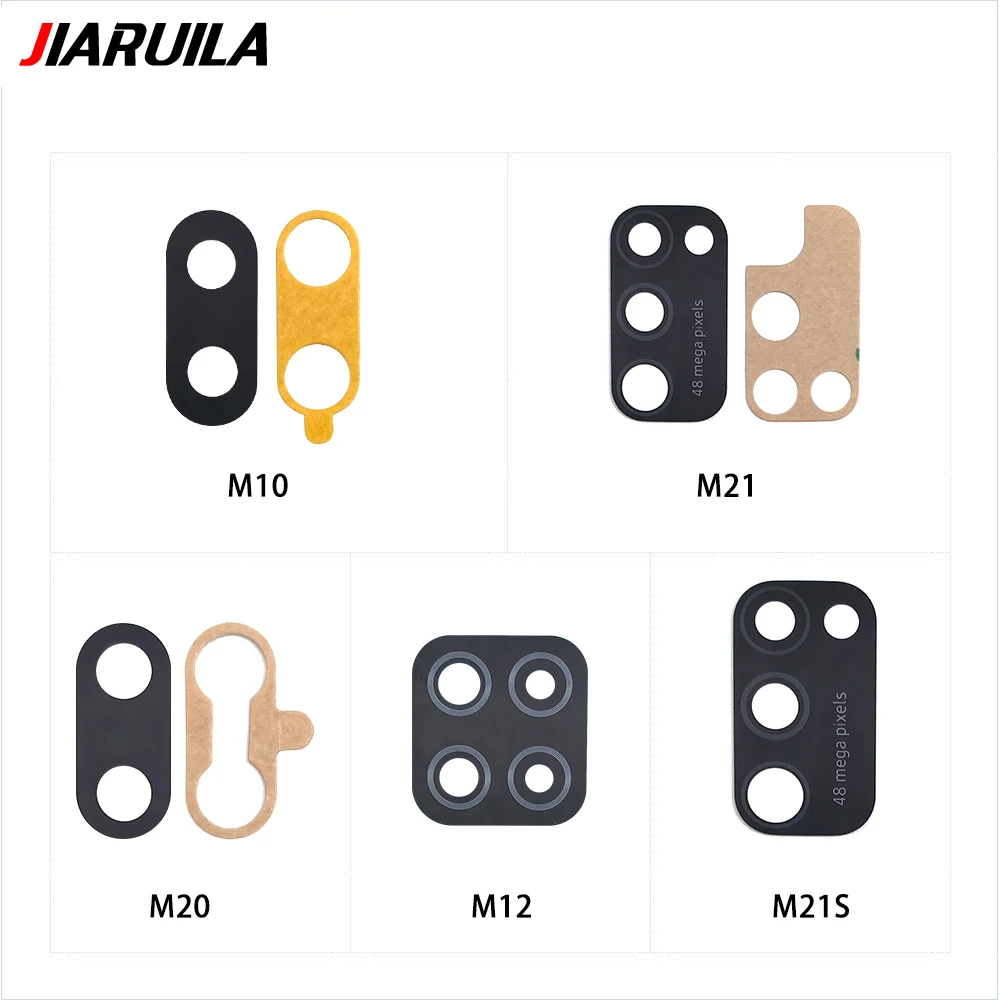 50 Pcs Rear Back Camera Glass Lens For Samsung M51 M53 5G M40 M32 M31S M30  M21S M21 M20 M12 M10 Repair Parts