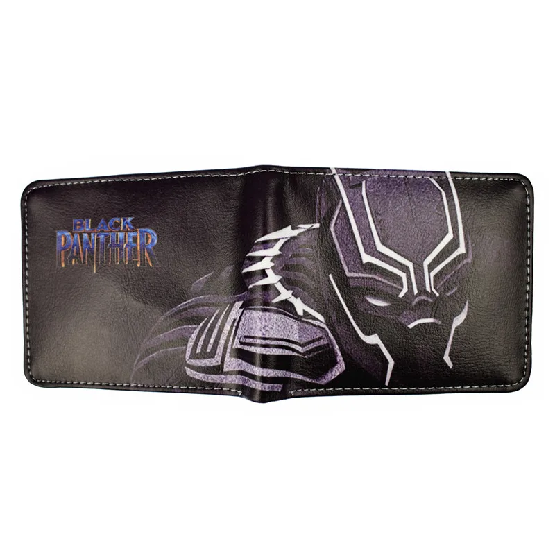 The Marvel Hero Black Panther Short Wallets With Credit Card