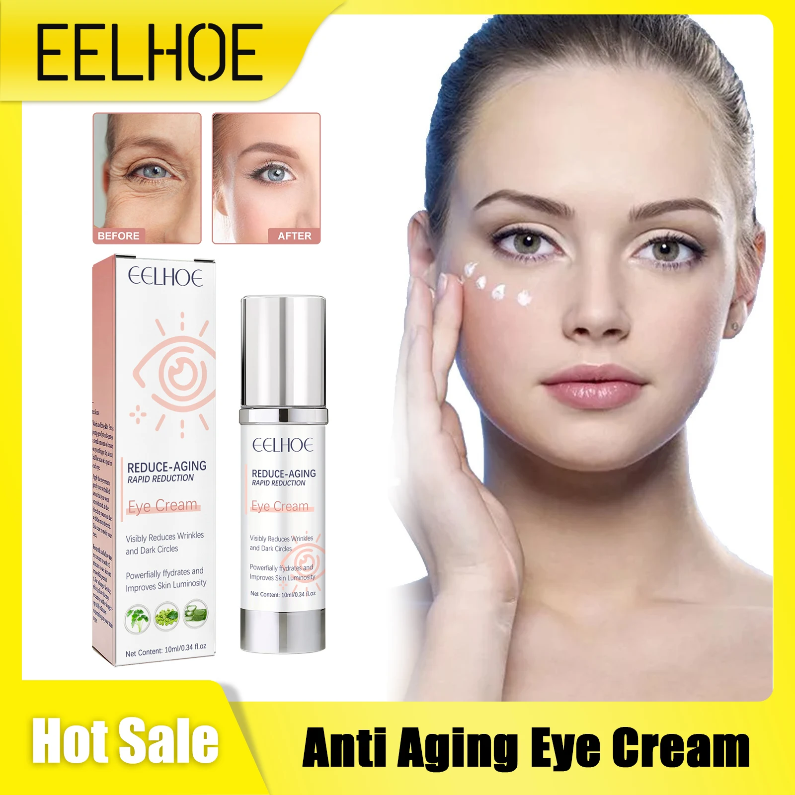 

Anti Aging Eye Cream Remove Black Dark Circles Fade Fine Smill Lines Lifting Firming Moisturize Wrinkles Eyes Bags Remover Cream