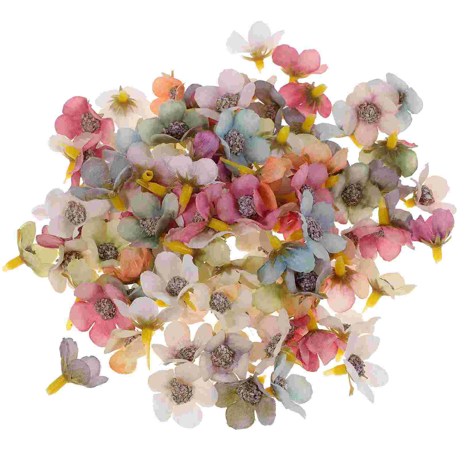 

100 Pcs Bulk Artificial Flower Wedding Decorations Mini Daisy Heads Silk DIY Flowers