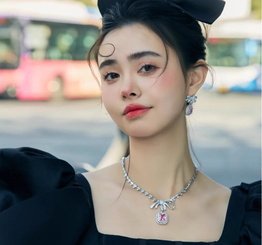 925 Silver Jewelry Sets Elegant Women's Ring Earrings Necklace Wedding Bridal Engagement Accessories - 6
