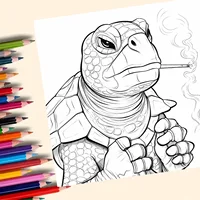 Adult Picture Book: Coloring Book Vibrant Cartoon Characters Thick Paper for Multi-Colored Pencil Art Ideal Gift for Parties 2