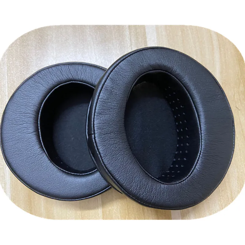 

2pcs Round Protein Leather Earpad 110MM 105MM 100MM 95 90MM 85 80MM Headphones Earmuffs Ear Pads Headset Foam Memory Foam black