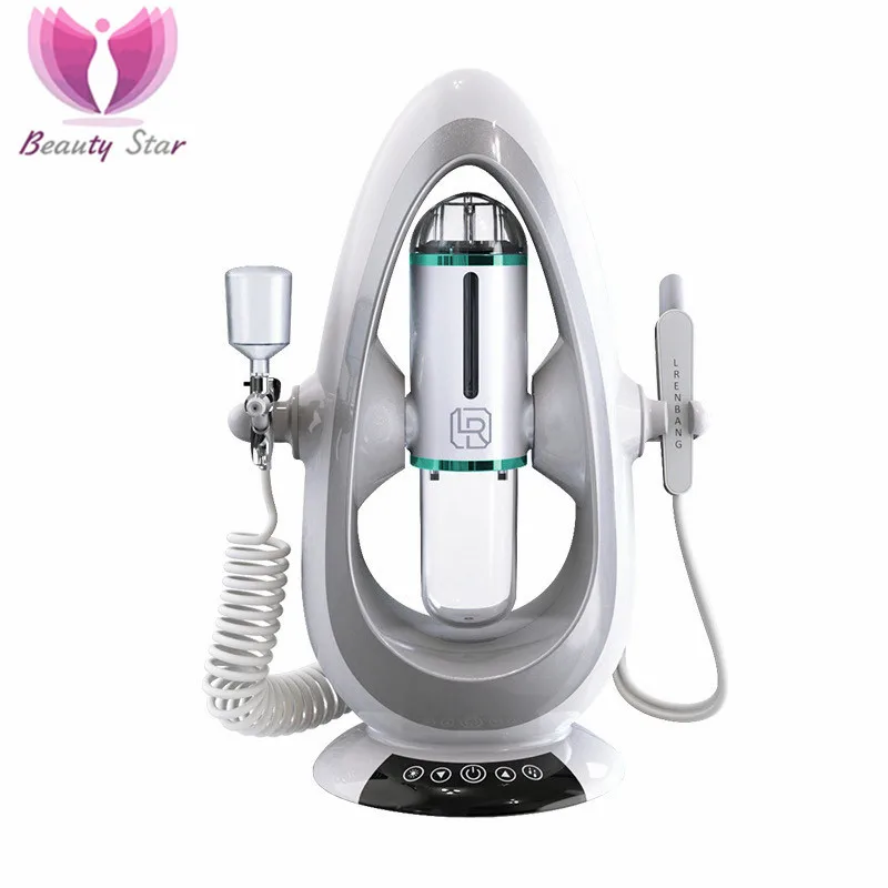 

Double Head Oxygen Small Bubble Facial Cleaning Machine MicroBubble Blackhead Removal Skin Scrubber Facial Spa Skin Moisturizing