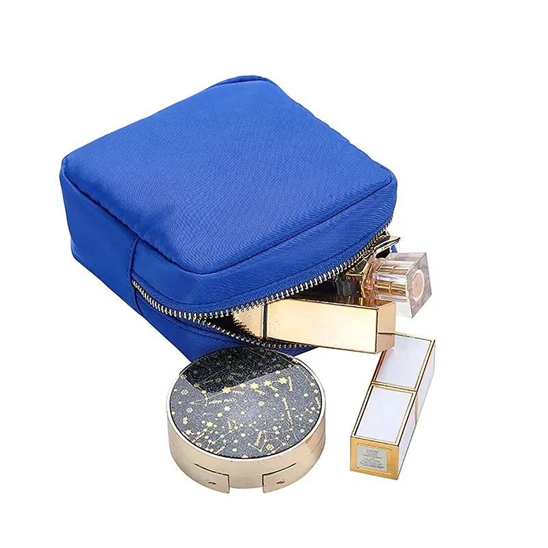 Nylon Mini Makeup Bag Toiletry Cosmetic Storage Bag Waterproof Cosmetic Organizer Bag Multifunctional For Travel Supplies
