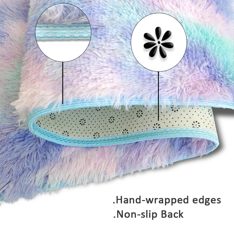 Cute Plush Fluffy Carpet Circle Bedroom Carpet For Kids Room Soft Round Carpet Hairy Girl Bed Rug Shaggy Room Decor Pinterest
