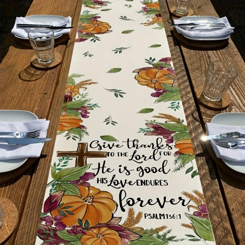 Autumn Harvest Thanksgiving Table Runner 4