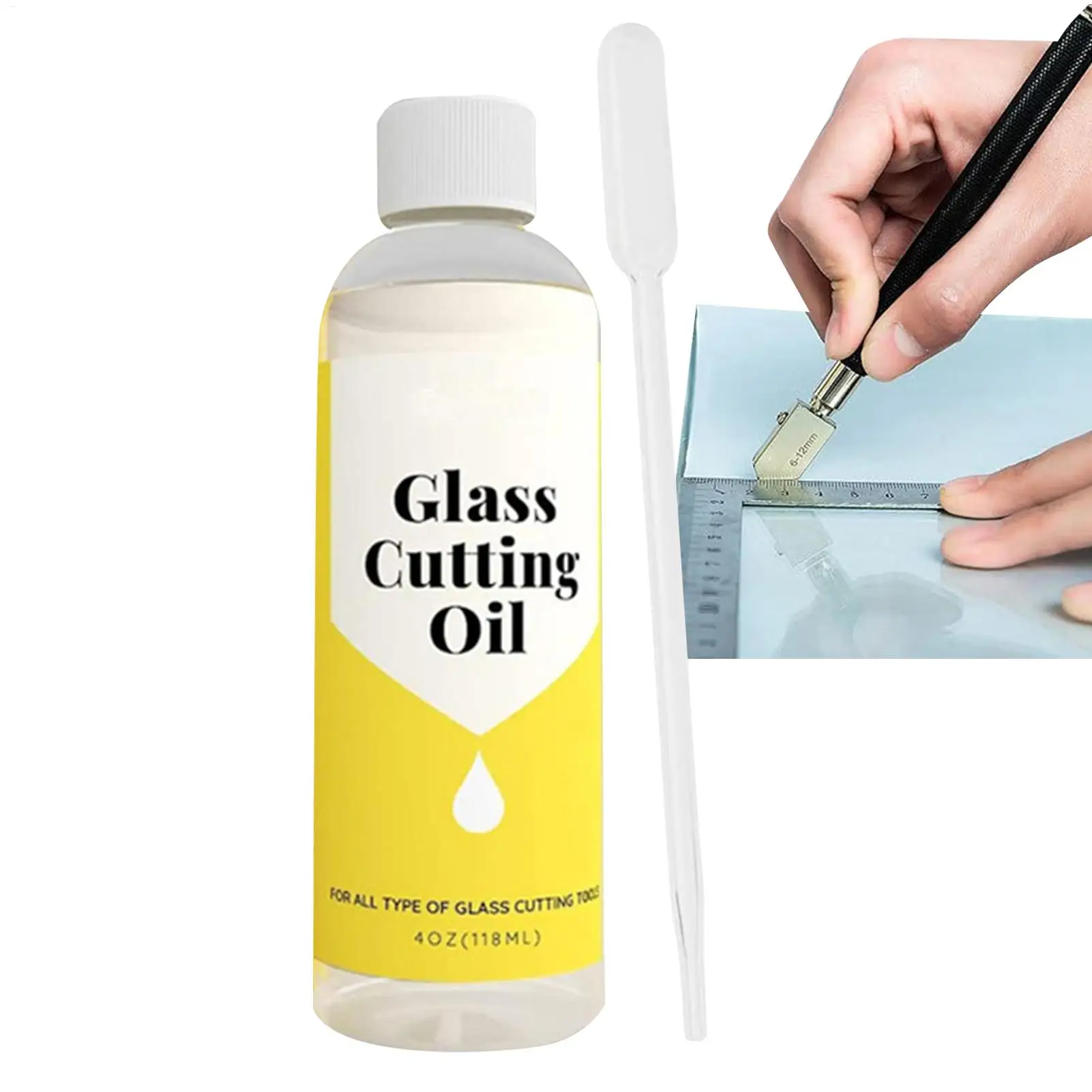 1pc 118ml Cutting Oil For Stained Glass Cutter Oil For Glass Drill Bit Easy To Use Multipurpose Mirrors Cutting Tool Fluid