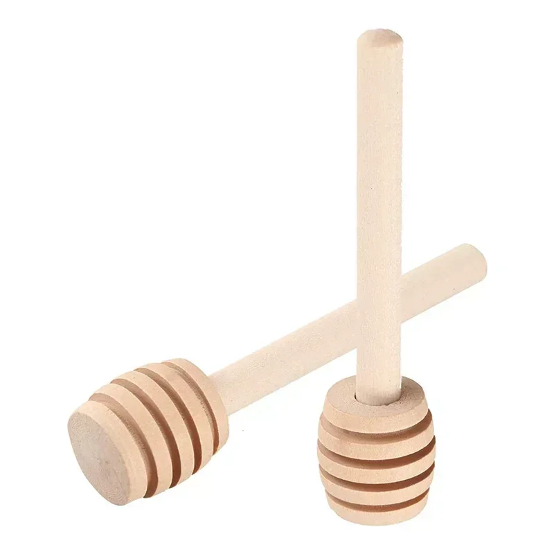 Wooden Spoon 20pcs Honey Stir Bar Mixing Handle Jar Spoon Honey Kitchen Accessories