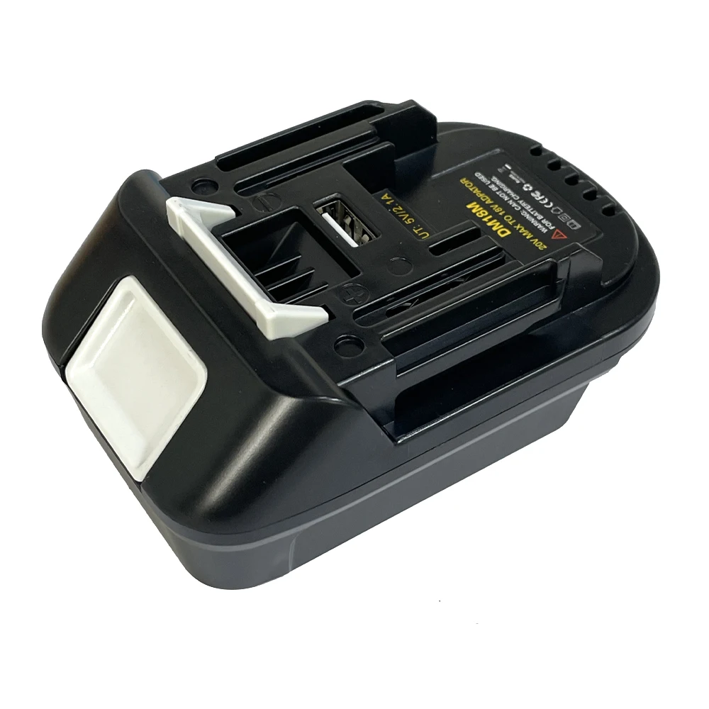 Electric Power Tool Adapter Converter DM18M Battery Adapter for Dewalt DCB200 DC