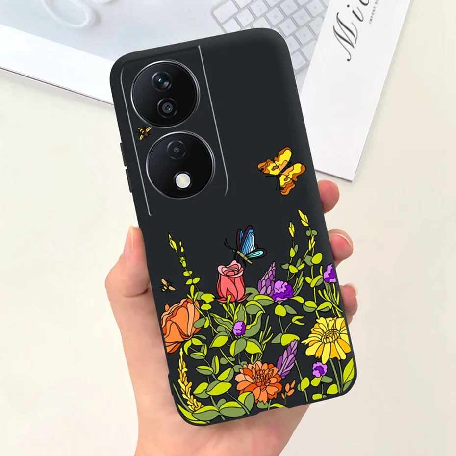 Lovely Printed Candy Color Phone Case - Soft Silicon TPU Shockproof Back Cover