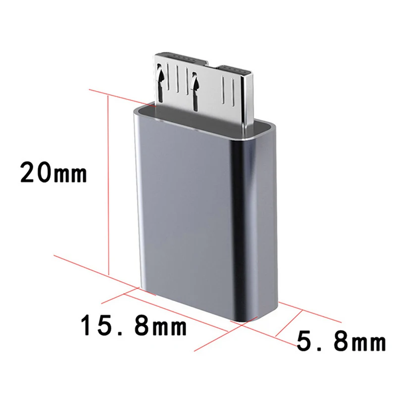 Adaptateur Micro USB vers USB C Blanc Bigben