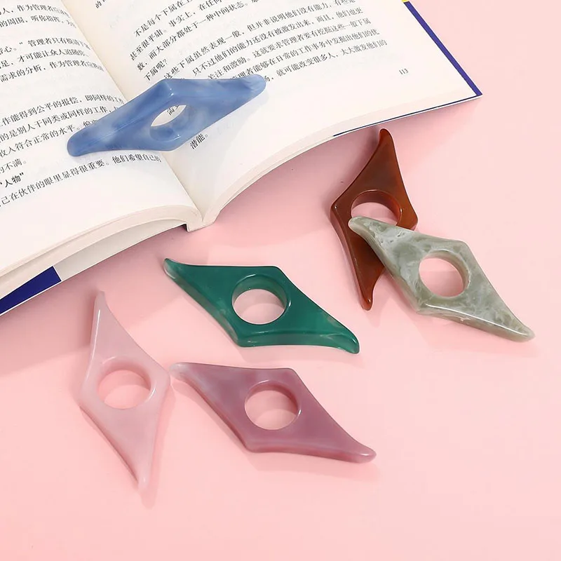 

Resin Book Page Separator Convenient Bookmark Holder For Reading Portable Finger Book Spreader Daily Reading Accessories
