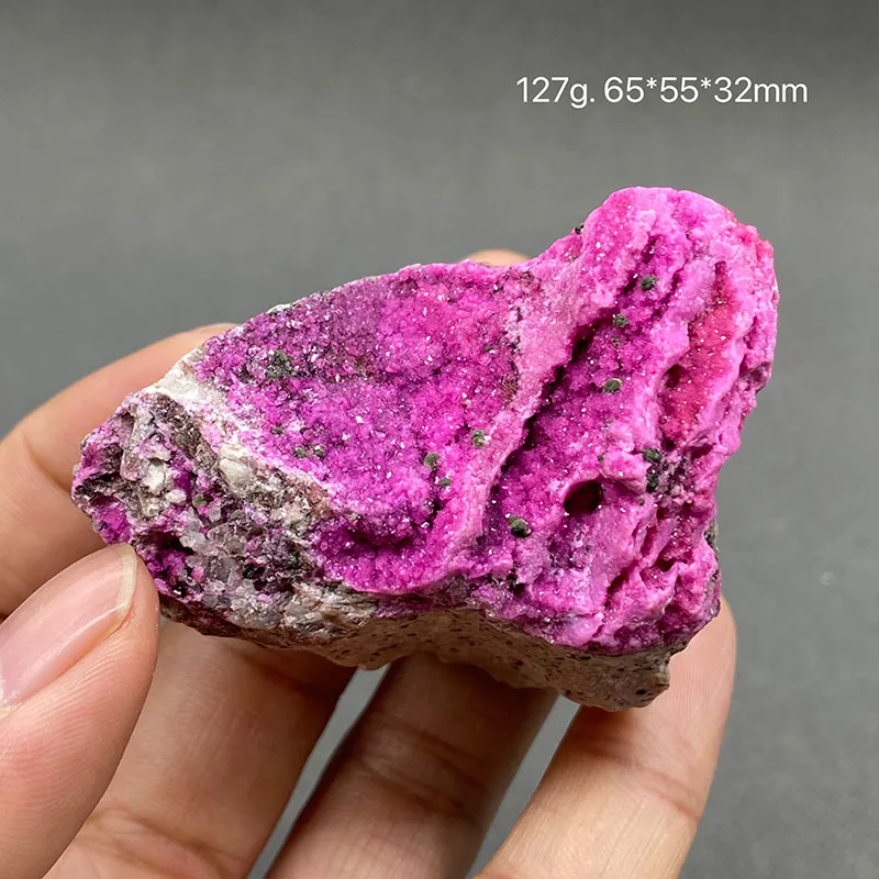 100% natural red cobalt calcite Healing crystal raw stone stone home decoration pieces