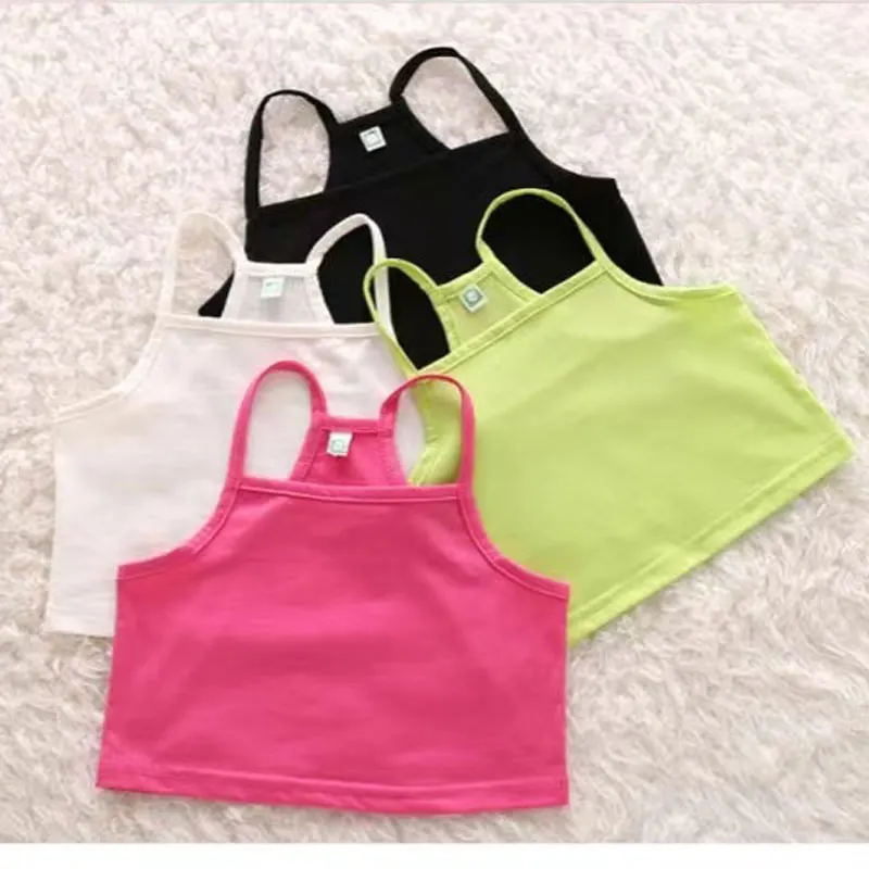 Girls Tank Tops Camisole Cotton Vest Underwear for Kids