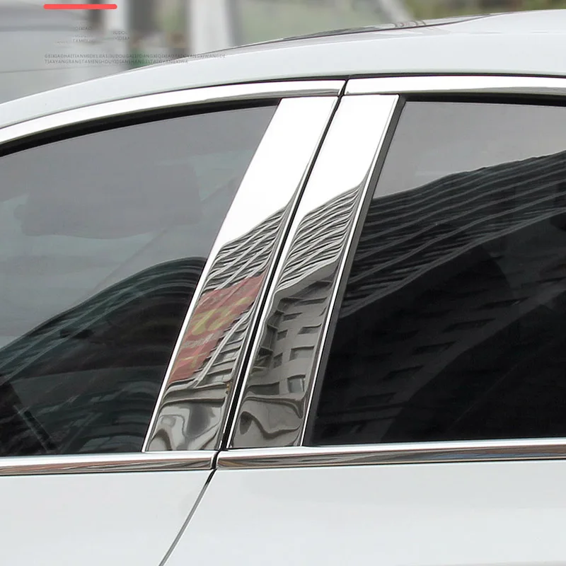 

For Haval Dargo 2022 Accessories Stainless Steel Window Center Pillars Cover Trims External Protector