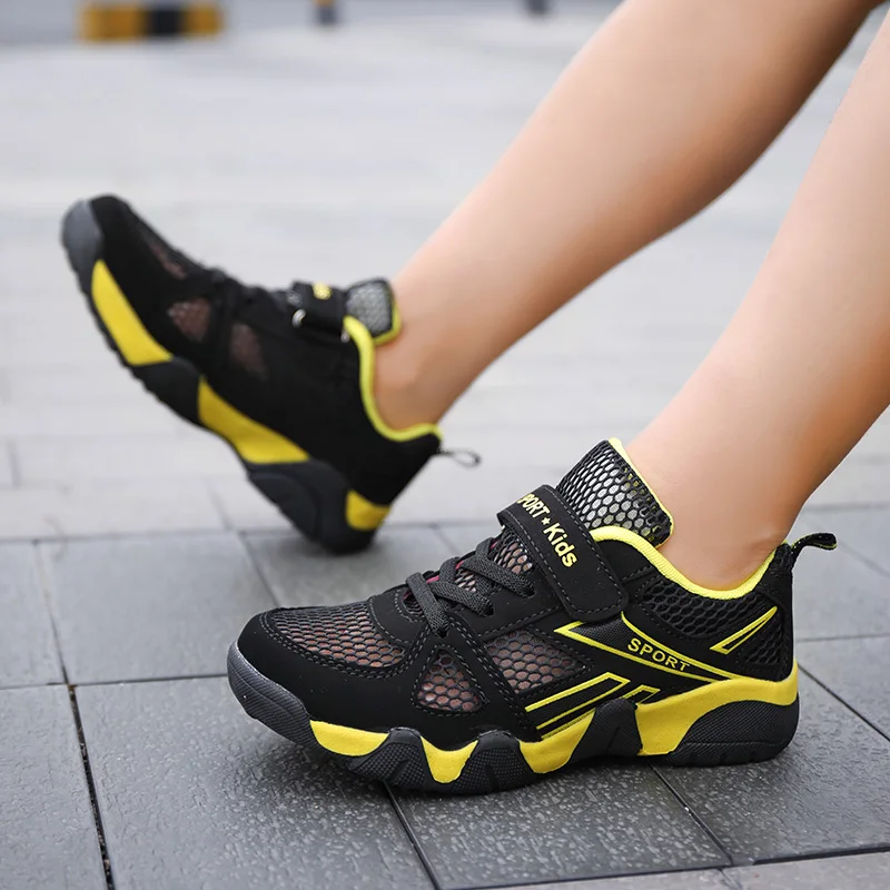 Single Net Children's Shoes Boys Sneakers Summer Breathable Non-slip Surface Girls Casual Tennis Sports Running Outdoor Shoes 4